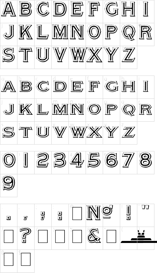 character map