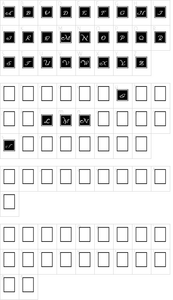 character map